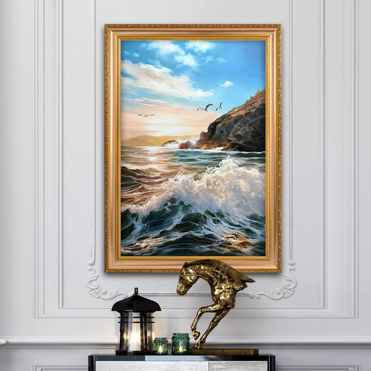 Diqi High-End Original Sea Waves Landschaft handbemalte Ölmalerei modern