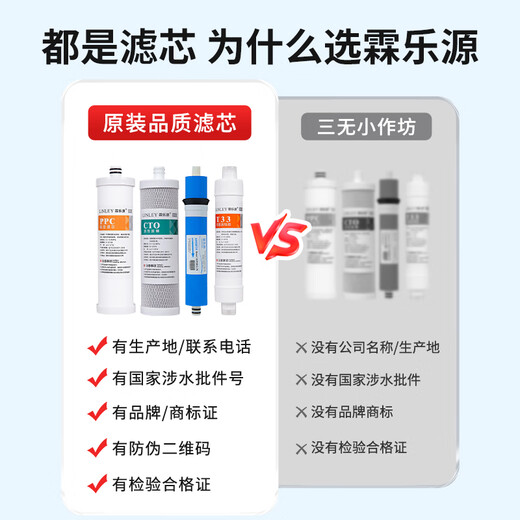 霖乐源适用于沁园净水器滤芯KRT3800/2800/3980/3820通用PP棉复合RO膜全套 KRT-2800/3800/3890两年套装