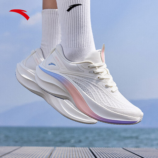 
Anta Leaf 5丨Sports shoes for women in summer light shock-absorbing running shoes casual shoes for women mesh breathable jump rope shoes [Leaf 5] Ivory white-6 37.5