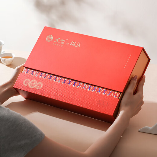1392 Industria del té de Tianchi [Las montañas de primavera son como dai] Phoenix Single Cong Tea Milan Fragance Duck Shit Fragance Doble Par Resal Té Regalo Chaozhou Single Cong Té Milan Fragancia Fragancia Doble Par de pares 168G*1 Caja