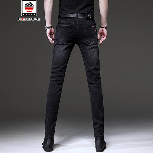 Aemape/American Apple Spring- und Herbst-High-End-Jeans Herren im mittleren Alter im mittleren Alter im koreanischen Stil im mittleren Alter.