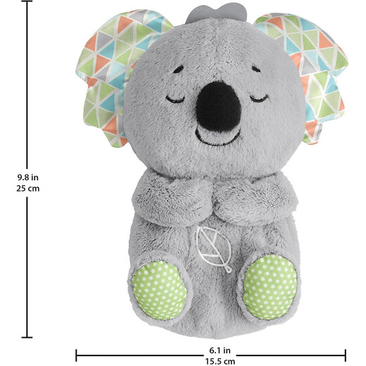 Fisher-Price Baby Educación temprana Koala Plush Toys Machine Sound Machine Iluminación de música personalizable adecuada para recién nacidos Grt59