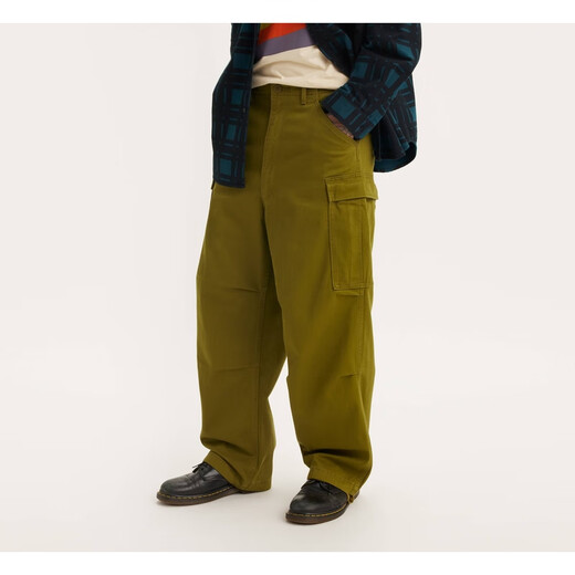 Levi's men's loose overalls, comfortable, durable, fashionable and sporty, suitable for sports and leisure daily life A91320002 Army Green 29