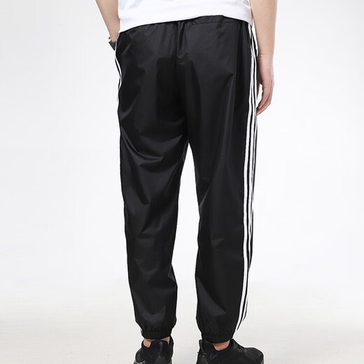 Pantalones adidas pantalones para hombres trébol de tercera hoja 2025 pantalones deportivos nuevos pantalones sueltos pantalones casuales negros gl9923/secado rápido transpirable/tres rayas m