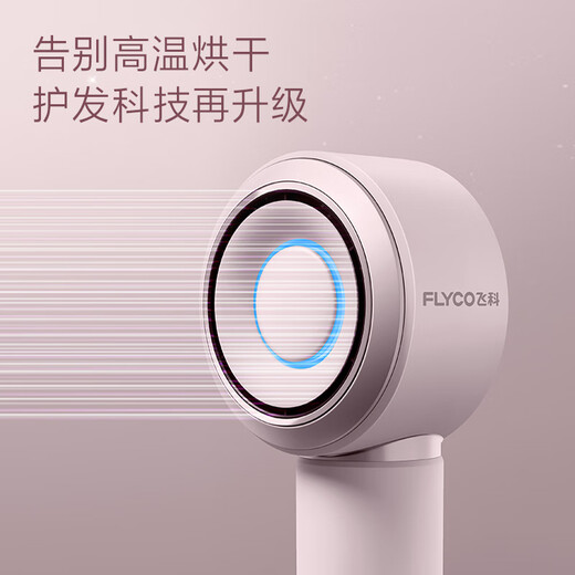 FLYCO hair dryer household high-speed hair dryer high-power negative ion hair care strong wind quick-drying portable student dormitory Qingyin holiday gift for girls FH6371 FH6371 diamond powder plus storage bag