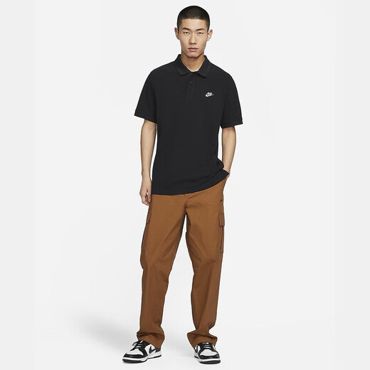 Nike (NIKE) [Jinlang Sports] Men's loose fit short-sleeved lapel T-shirt FN3895-010 FN3895-010 M