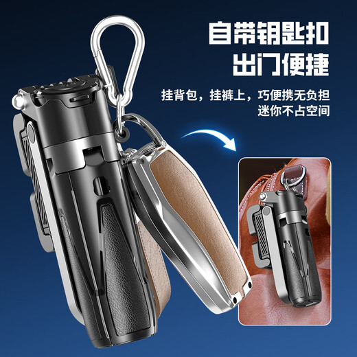 小天P15Mini三合一自拍杆迷你便携口袋自拍神器可伸缩手机助拍器 黑色【高配遥控器升级款】 41.5cm无补光灯铝合金款