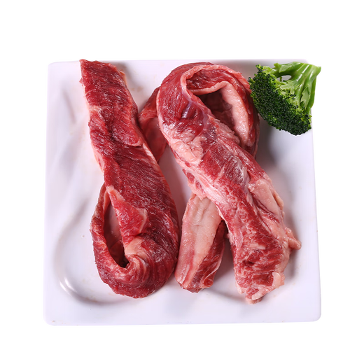 伊赛国产谷饲黄牛 原切去骨牛肋条2斤 清真生鲜牛肉烧烤炖煮