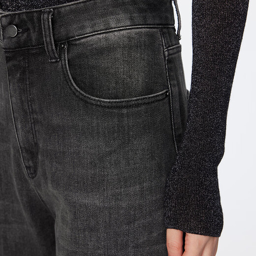 
Jiangnan Buyi (JNBY) [same style in the mall] 24 new winter casual jeans with velvet inside 5OAE13240 998/denim dark gray XS