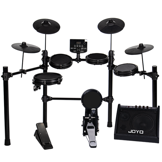 Crointon (Atkoroska) Electronic Drum Set Drum Set Instrumento musical general para niños para adultos Fuente de audio francesa Family Performance DK52 Five Drum Four Cymbals + Joyo Brand Audio