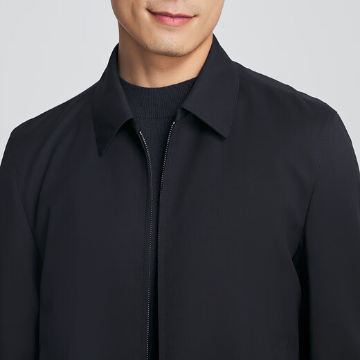 YOUNGOR jacket men's autumn and winter middle-aged and young business eggplant full wool fabric lapel jacket shopping mall same style Navy YJJK415463FFA 3XL 190/108A