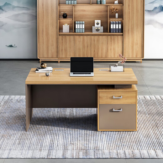 ZHONGWEI boss desk office manager desk simple desk single writing desk supervisor desk 1.8 meters