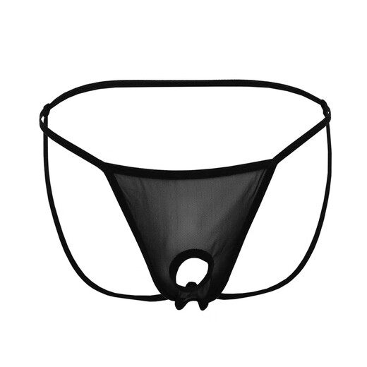 Passion 2024 New Sexy Underwear Sexy Temptation Sexy Men Showing Buttocks Transparent JJ Showing PP Transparent T-Pants Open T-Pants Sexy Underwear Black Stretch One Size Fits