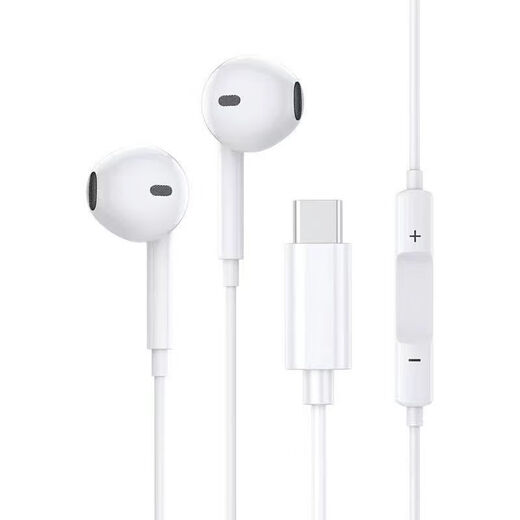 S THROPE wired headphones semi-in-ear 3.5mm round hole interface type-c suitable for Huawei Apple oppovivo with microphone round hole 3.5mm - random color - with microphone without tuning