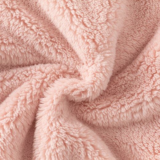 DAVE&BELLA children's clothing coral velvet girls' tops children's plush jacket winter new baby boy outerwear children's clothes pink ready stock 110 cm (recommended height 100-110cm)