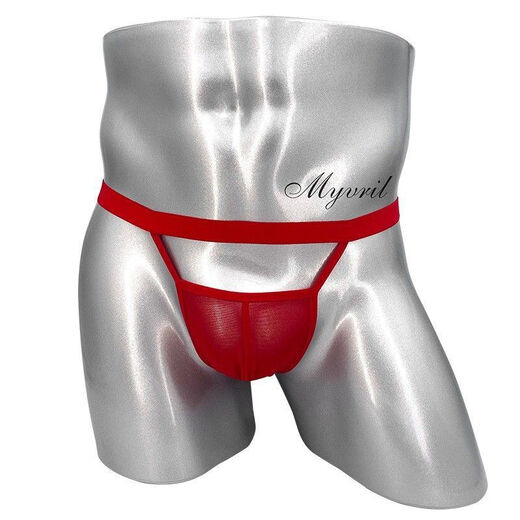Wen Shiou men's sex double thong new style tight and sexy transparent mesh rear open gear without taking off men's underwear gay confidential black 90-160Jin [Jin equals 0.5 kg] inside wear