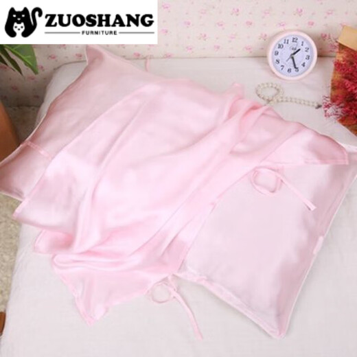 Chuangjingyi wählte Seidenkissenbezug 100 Beauty-Kissen Beauty-Seidenbezug schwerer Beauty-Kissenbezug leicht defekt 22 mu Maulbeerseide hellrosa Einzelstück c