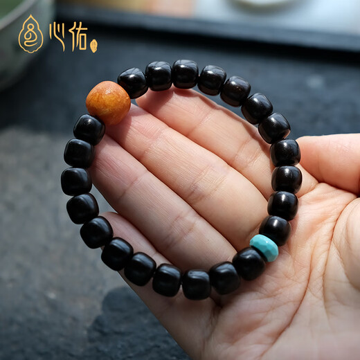 Xinyou Russian material natural old beeswax single beads loose beads old barrel beads pier DIY with beads separated beads top beads star and moon accessories old weathered pattern 11mm old single beads