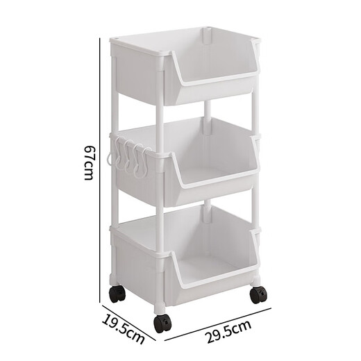 Jingjiayi stroller storage rack children's toy storage rack multi-layer home kitchen snack storage rack pulley storage rack