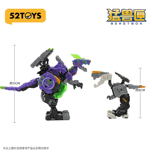 52Toys Beastbox Beast Box Series Hell Hidden 2.0 Set, Lithium Monster ácido Fantasma Transformación de dinosaurios Modelo de juguete, Hell Hidden 2.0 Set (sin monedas conmemorativas) 4cm*4cm+5cm*5cm (estado cerrado)