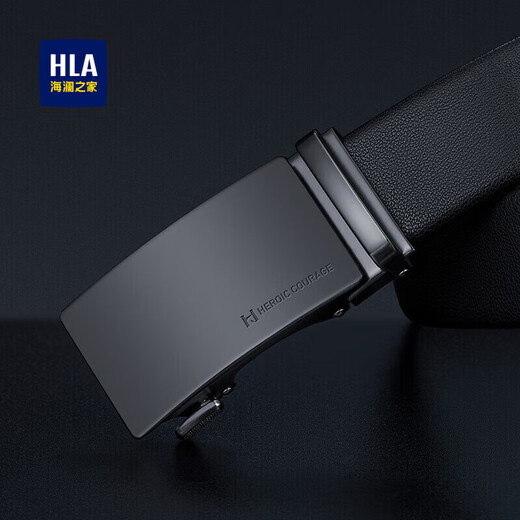 Hailan Home Men's Belt Business Automatic Buckle Real Cowhide Casual Belt Birthday Gift for Boyfriend, Husband and Dad