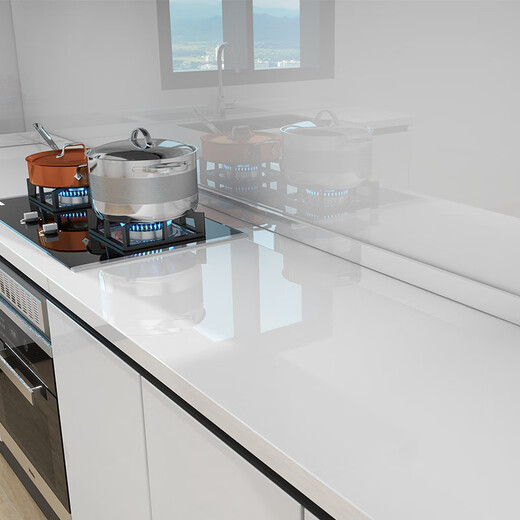 Qinghua Furniture Sticker HD High Translucency Thickened Kitchen Marble Countertop Protective Film Cabinet Transparent Sticker 60*500cm