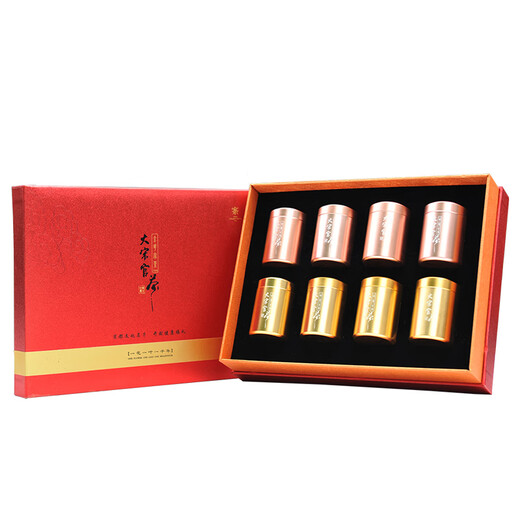 Da Song Guan Tea Henan specialty Kaifeng time-honored Jinhua Pu'er Fu tea Fenming small canned tea black tea loose tea Fenming gift box Fenming small canned 8g*8 can gift box