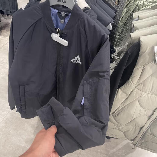 阿迪达斯 （adidas）棉服外套男装冬季新款运动服防风舒适保暖休闲棒球服飞行员夹克 JN4855 L