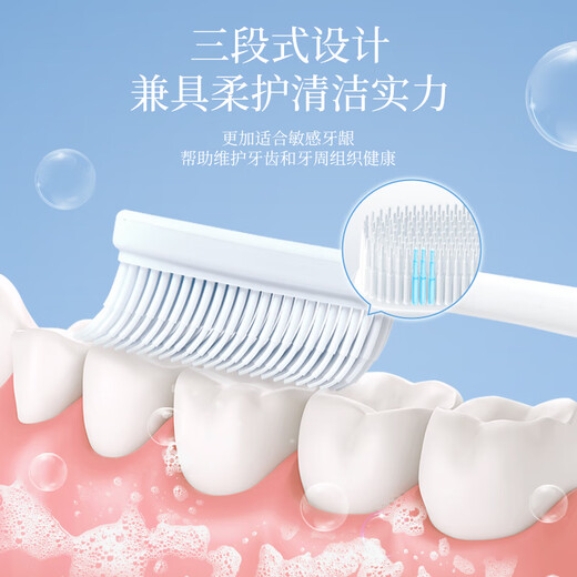 纳美（Namei）纳米抗菌软胶牙刷 呵护牙龈清洁口腔 情侣牙刷 2支装