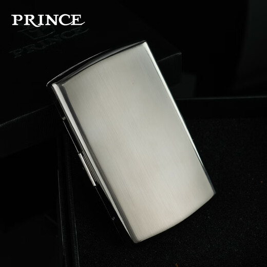 Príncipe japonés Príncipe cigarrillo para cigarrillos gruesos con tangcao de alta gama Tangcao Incienso tallado tallado anti-presión y clips de cigarrillos a prueba de humedad de almacenamiento 12 piezas YHC12101 Tangcao plateado de una sola cara 12 piezas gruesas cigarrillos gruesos