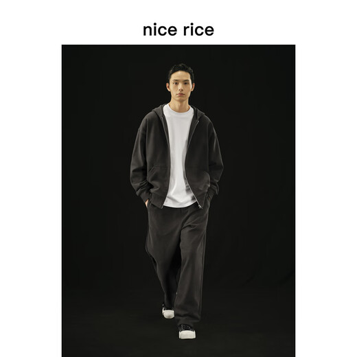 
nice rice good rice r. Series 500G cotton straight casual sleeves [same style in the mall] NCQ12027 black (500g) M