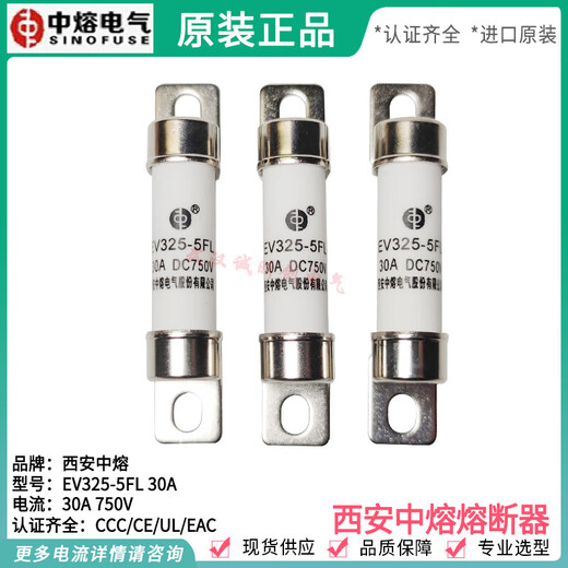 Xi'an Zhongrong New Energy Fuse RS309-MF-14L 50A-40A-35A-32A 750V Upgraded EV-specific model EV325