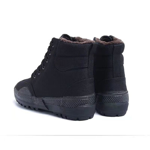 Bain 3527 Camouflage Training Schuhe Hochtülen Befreiungsschuhe Männer und Frauen Warm Baumwolle Militärausbildung Gummischuhe Schwarze Baumwollschuhe 2022 Baumwolle 35