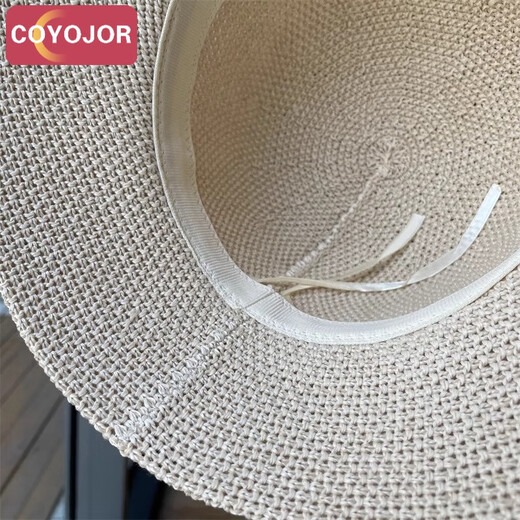 
COYOJOR Xiyao's Korean sun protection face small basin hat top hat sun protection fisherman hat British retro face mask beach sun hat women beige adjustable