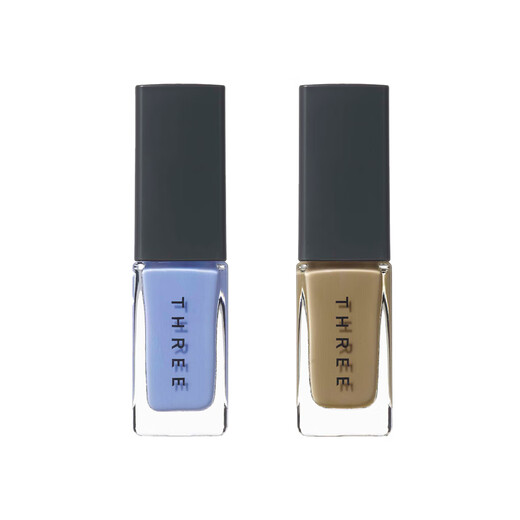 THREE Japan direct mail 2024 summer new natural plant topcoat quick-drying and long-lasting new color nail polish 7ml 13 CLOUD DANCER