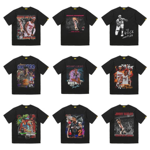 Rock Plan American Short Sleeve NBA Star Rose Irving Printed Summer Heavy Short Sleeve Basketball T-shirt A3895 Irving's Definite M