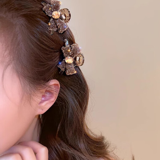Xiang Wan hairpins 2 high-end bow hairpins, feminine bangs hairpins, small grabbers, female side hairpins, hair accessories