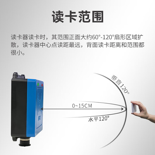 高频读写器15693modbus协议14443A485读卡器工业流水线PLC计数器 HK-101 蓝色(网络接口)