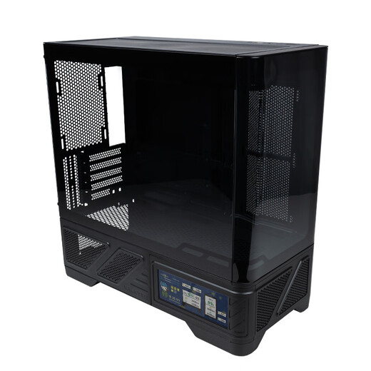 VALKYRIE VK03-M BLACK black M-ATX gaming computer desktop case supports 360° water cooling 6.2-inch touch screen curved glass 270 sea view room