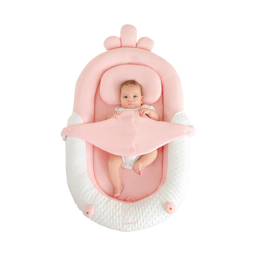 Lamami bed in bed baby newborn sleeps and prevents shocking uterus bionic bed baby styling sleeps and soothes cocoon bed tender pink [get ice silk mat when placing an order]