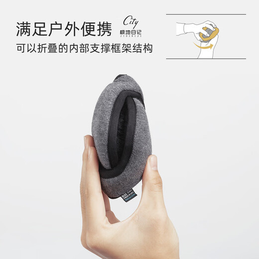 Polar Diary New Winter Wool Warm Earmuffs Men's Earmuffs Winter Ear Warmer Outdoor Sports Mountaineering Ear Bags A19Orion 1 piece