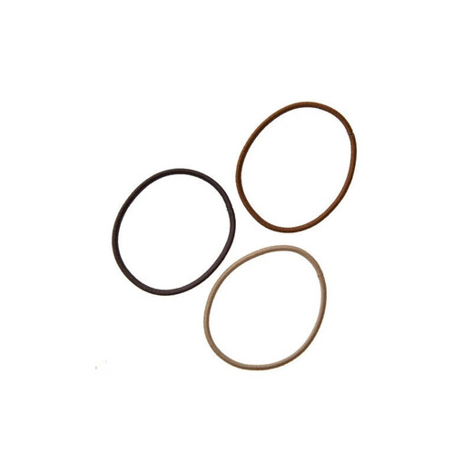 MUJI rubber hair band 3 colors mixed F9S6005 hair rope colorful headband leather case brown