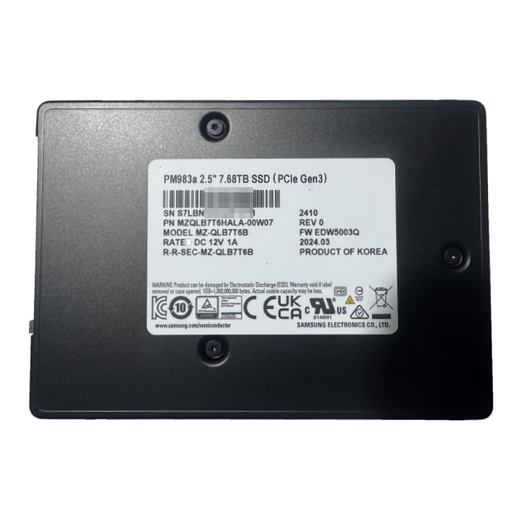 三星 PM983a （Samsung）企业级固态硬盘SSD 服务器硬盘 U.2接口 NVME协议电脑pc台式机固态内存储存 PM983a U.2接口 pcle3.0 960G