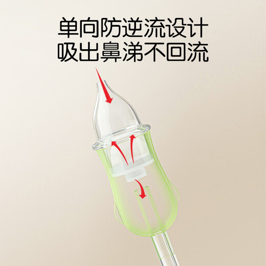 licheers吸鼻器婴儿手拉式新生儿专用鼻屎清理器宝宝鼻涕吸取清洗器 绿色