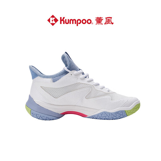 Xunfeng (Kumpoo) Badminton-Schuhe für Männer und Frauen professionelle Sportschuhe Xunfeng Houyi atmungsaktiven schockabsorbierenden und Anti-Schlupf-Verschleiß-resistenten KH-G826 Houyi KH-G826-White/Grey Blue/Green 42 (270 mm)