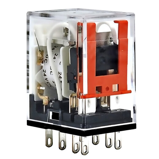 Omron OMRON small DC intermediate relay MY2N-D2 with two poles MY4N-CR-GS with resistance and capacitance 8 feet 14 feet base buckle PYC-A1 (10 pairs)