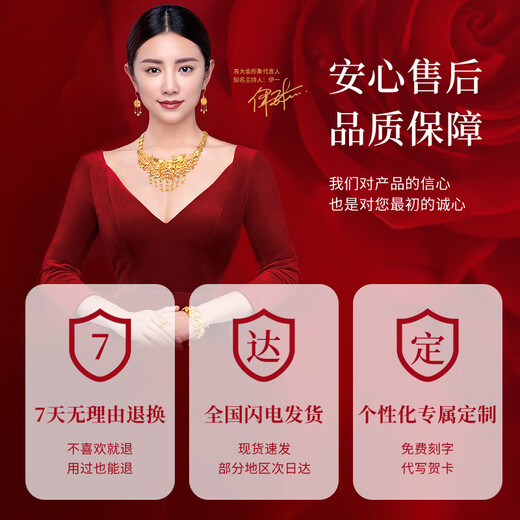 Zhou Dajin CHOW TAI KING One Carat Moissanite Diamond Ring Women's Knot Proposal Diamond Ring Couple's Valentine's Day Gift for Girlfriend and Wife's Birthday Classic Six Claw Diamond Ring One Carat Diamond