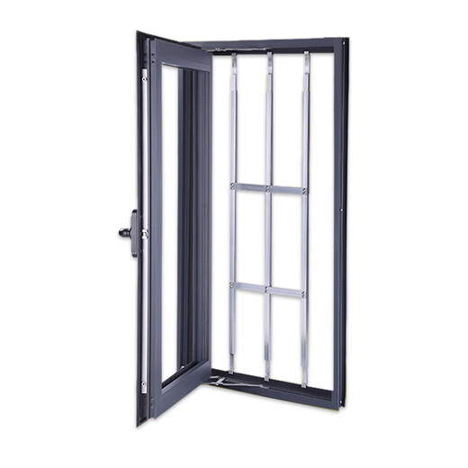 惠利得窗户防护栏隐形防护网防盗窗免打孔飘窗儿童阳台安全窗户栏杆包邮 银白色：高6782cm1根