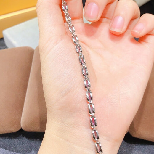 Xuanpa tanzanite bracelet 5.4 carats 18 pieces size 3*5mm high clarity cornflower color Feijingge tanzanite bracelet 5.4 grams