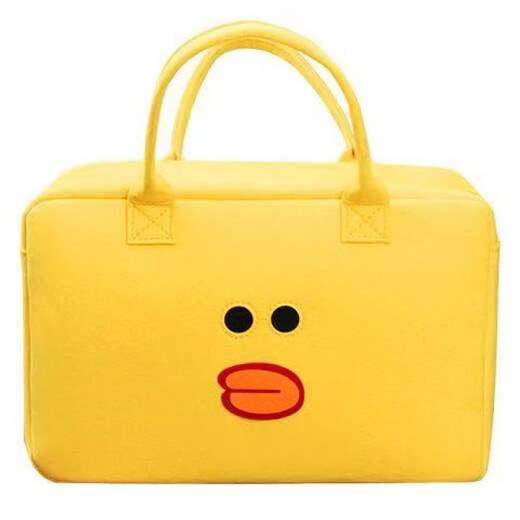 Juntong travel bag boarding bag can be brought to the plane cartoon travel bag soft girl large capacity duffel bag light and fashionable Korean version upgraded thickened large size [Brown Bear Science Popularity]